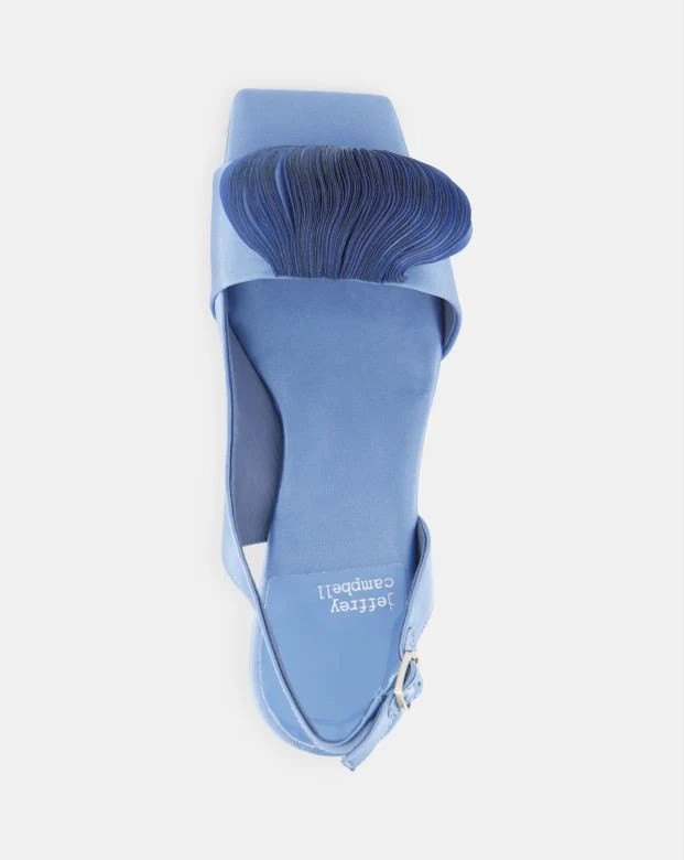 Jeffrey Campbell Duffy Heels in Blue Satin - Image 5