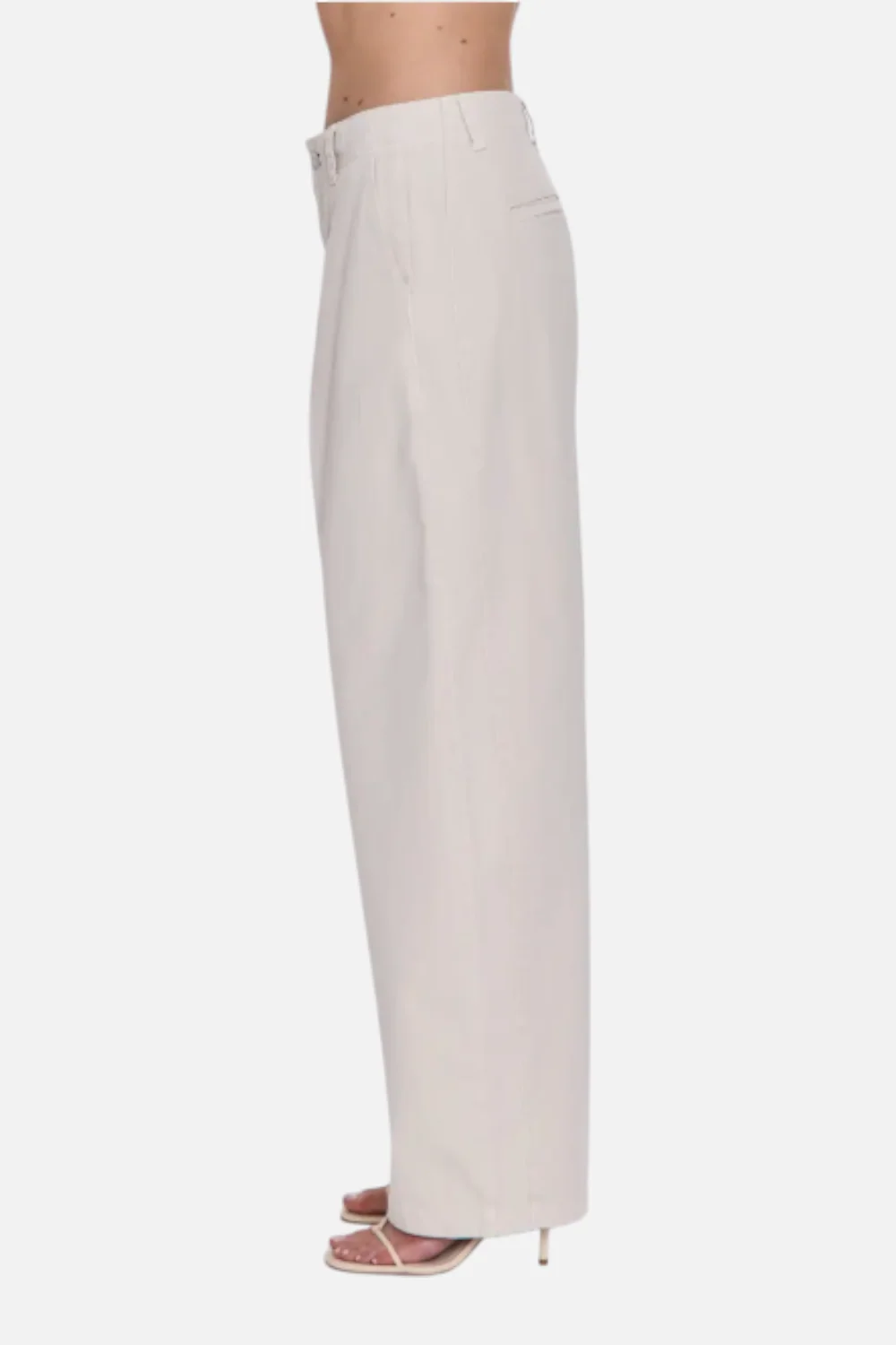 Pistola Women's Eden Barrel Leg Pant in Parchment - Image 2