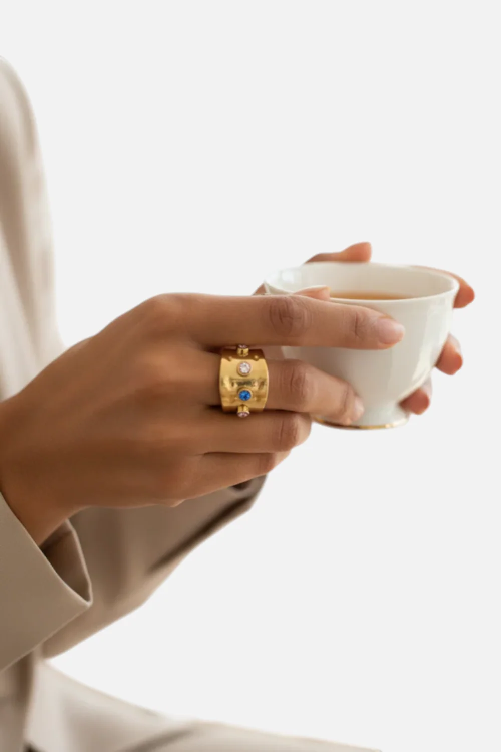 Farrah B Elements Ring in Multi & Gold - Image 2