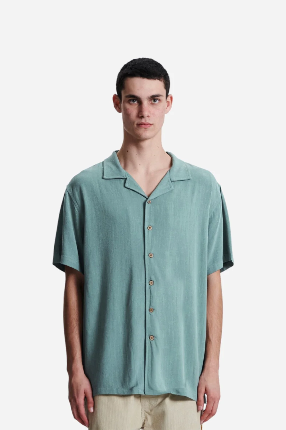 The Critical Slide Society Ernie Resort Shirt in Sea Grass