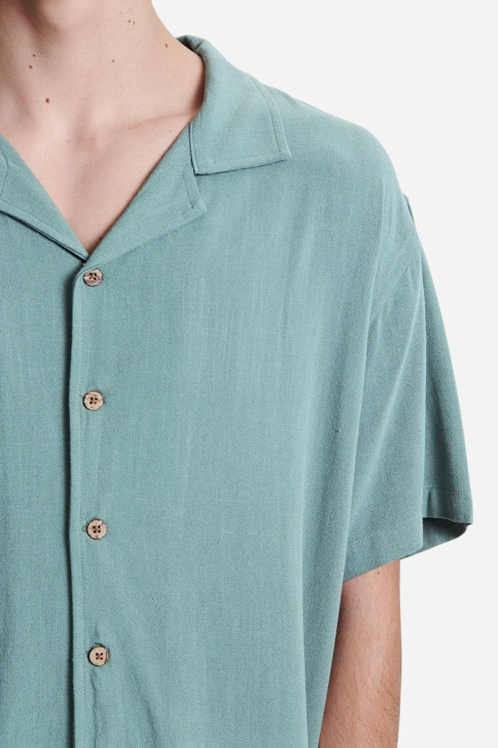 The Critical Slide Society Ernie Resort Shirt in Sea Grass - Image 6