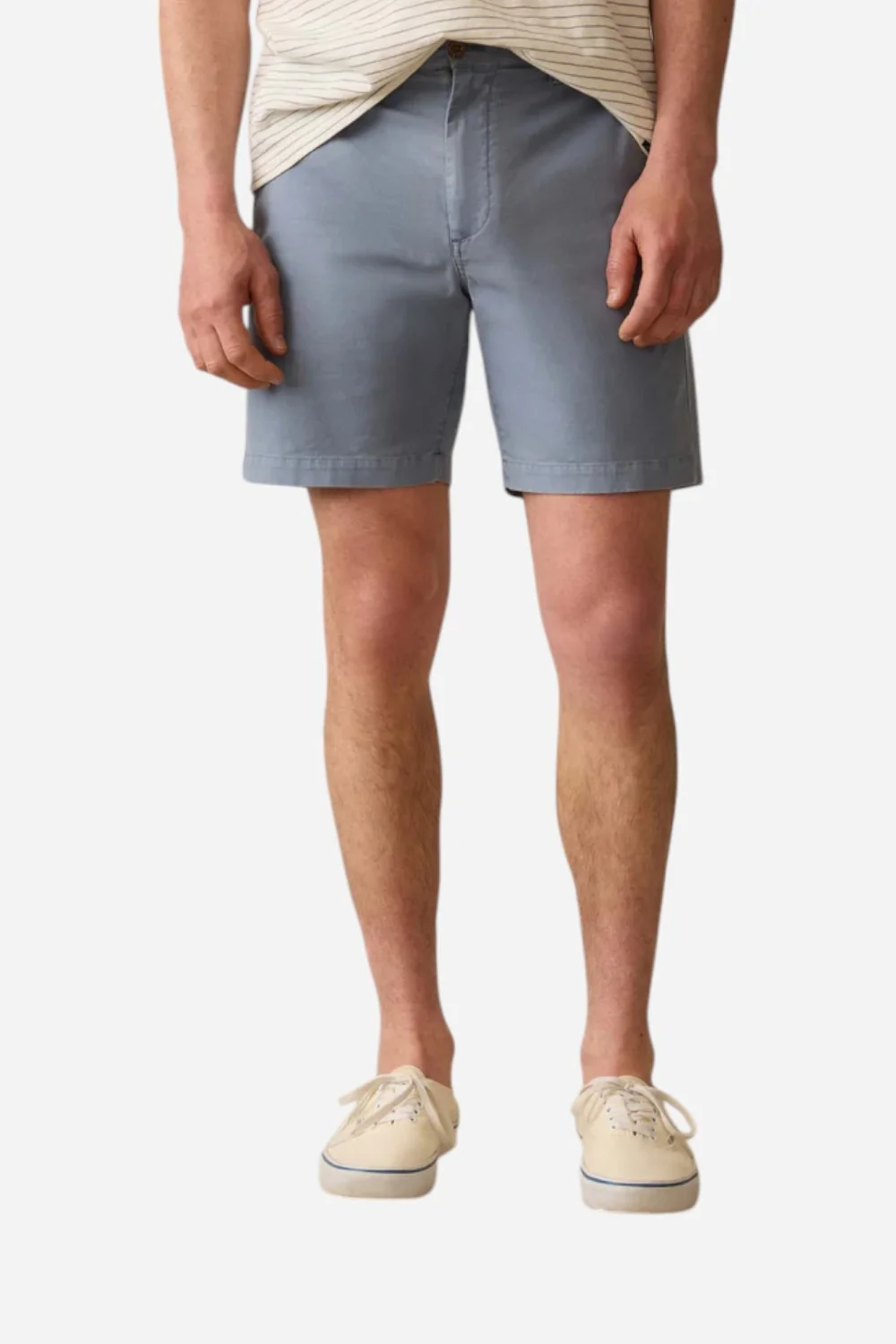 Faherty Essential Chino Short 8" in Flintstone