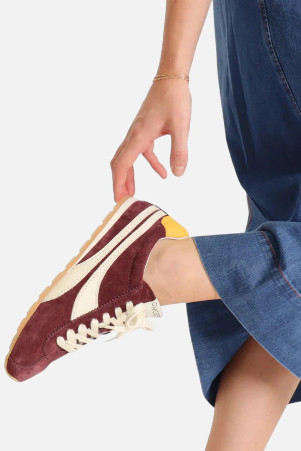 Oncept Women's Essex Sneaker Ballet in Royal Burgundy - Image 4