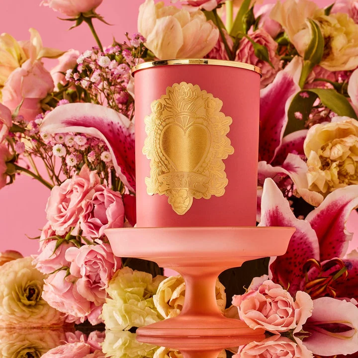 Saint Candles Ex-Voto Pink Sacred Heart 14Oz - Image 4