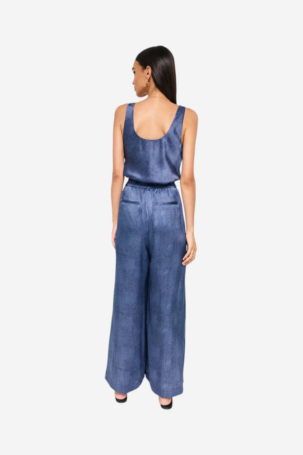Cami NYC Fabian High Rise Charmeuse Pant Raw Denim - Image 5