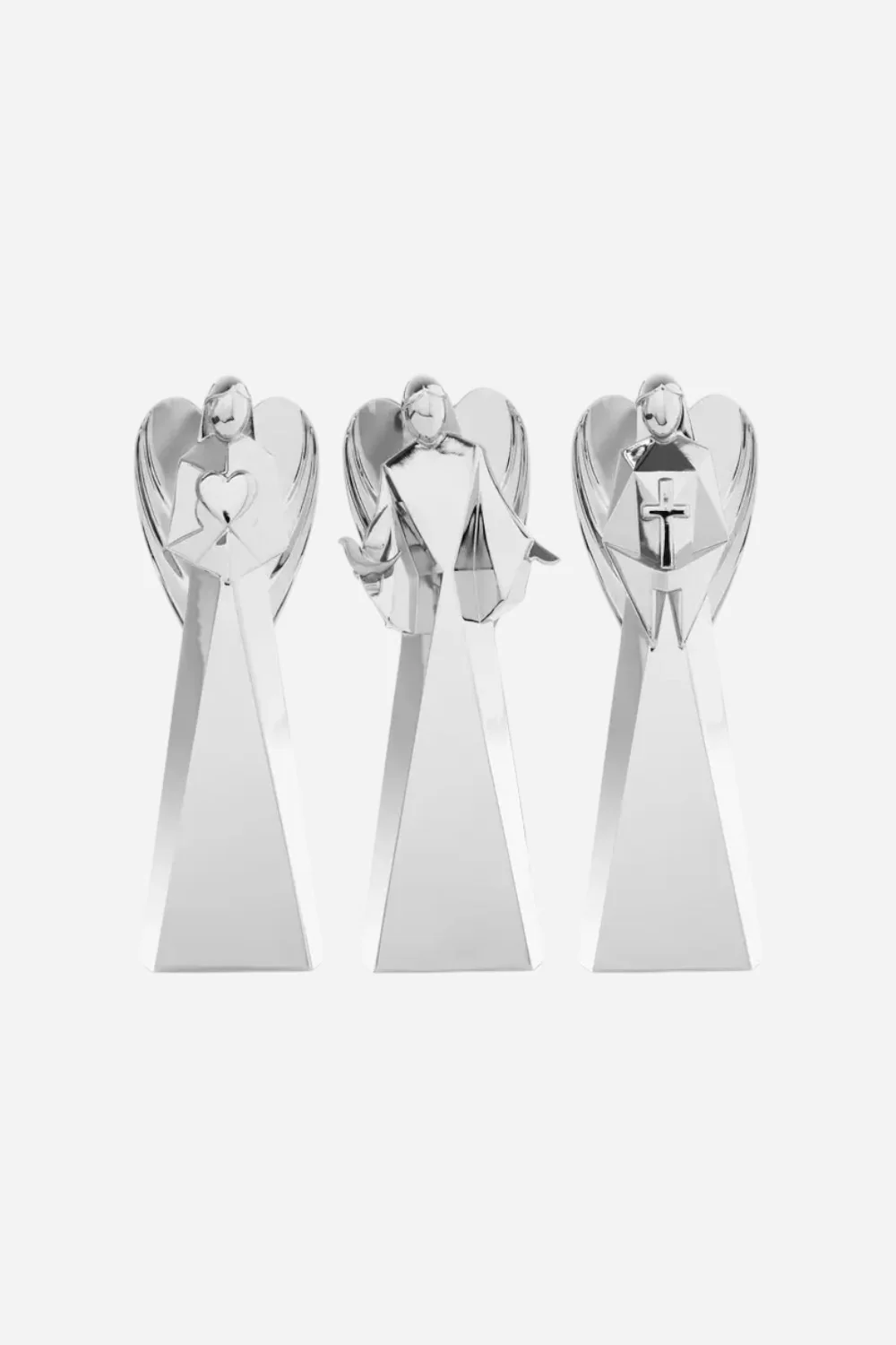 Nambe Faith, Love & Peace Angel Figurines