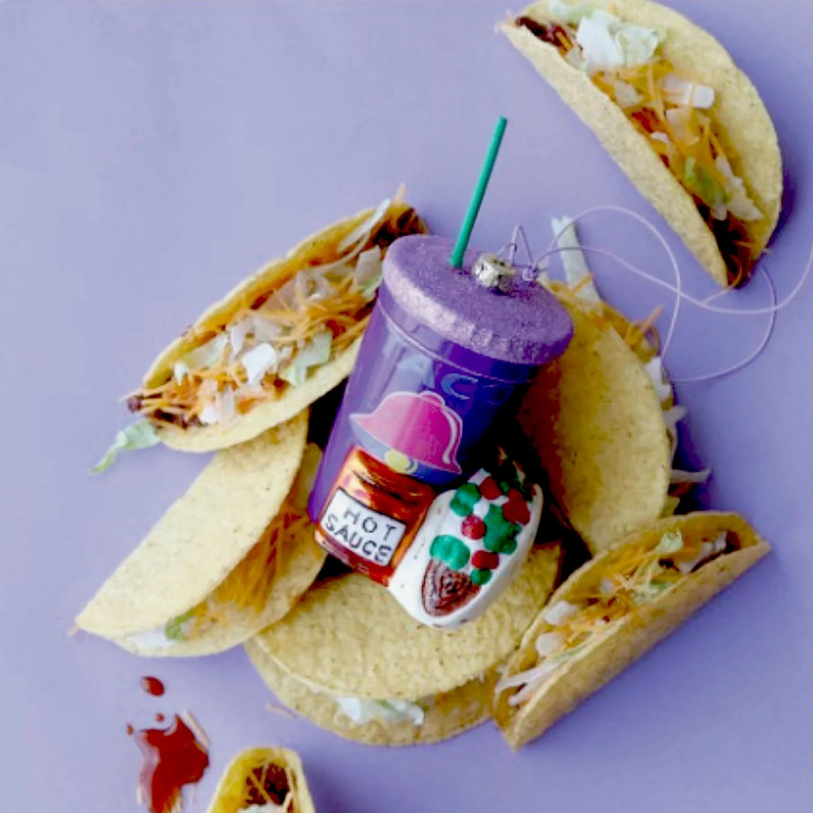Fast Food Taco Meal Ornament - Image 2