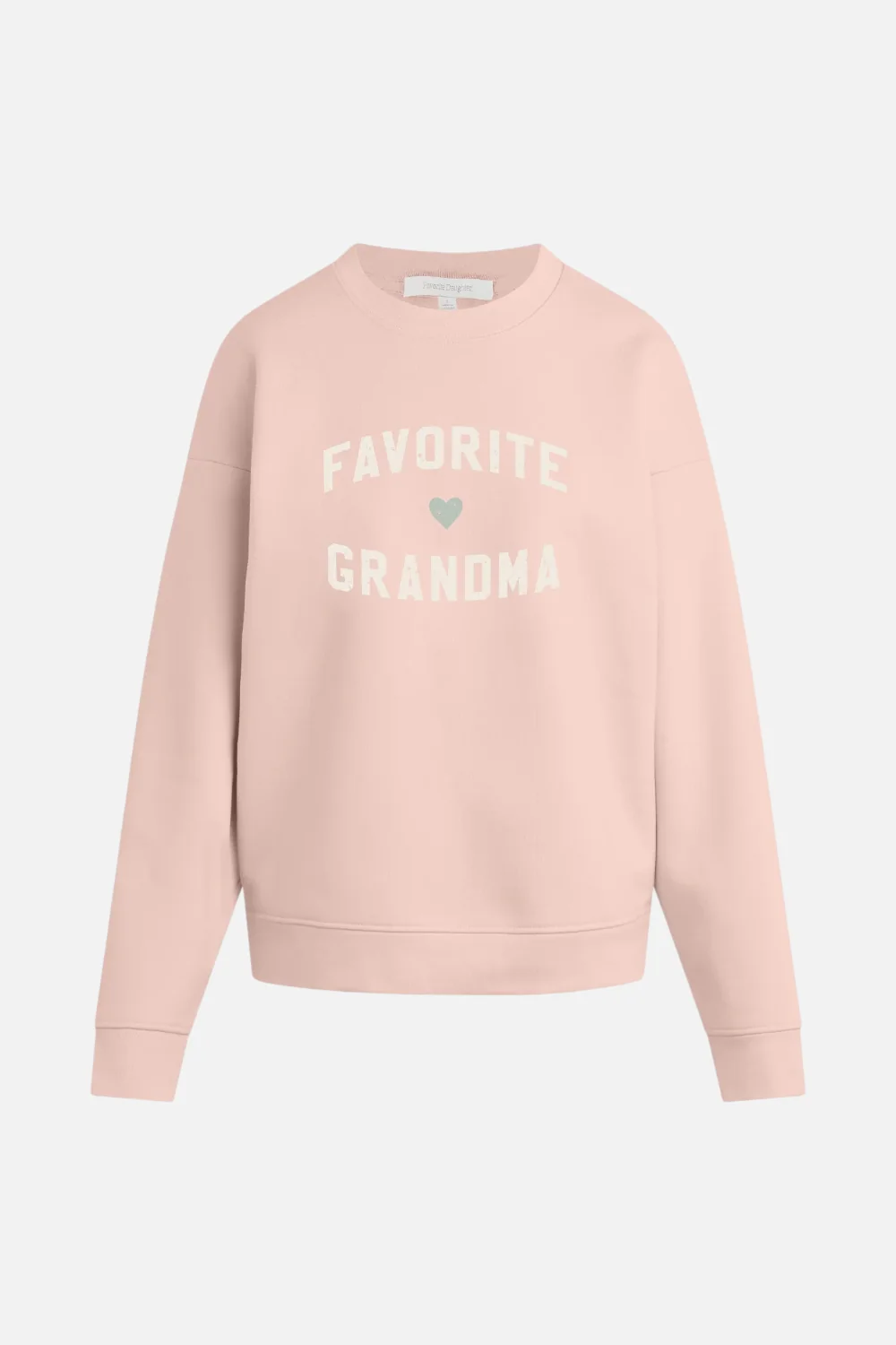The Favorite Grandma Sweatshirt in Pale Pink