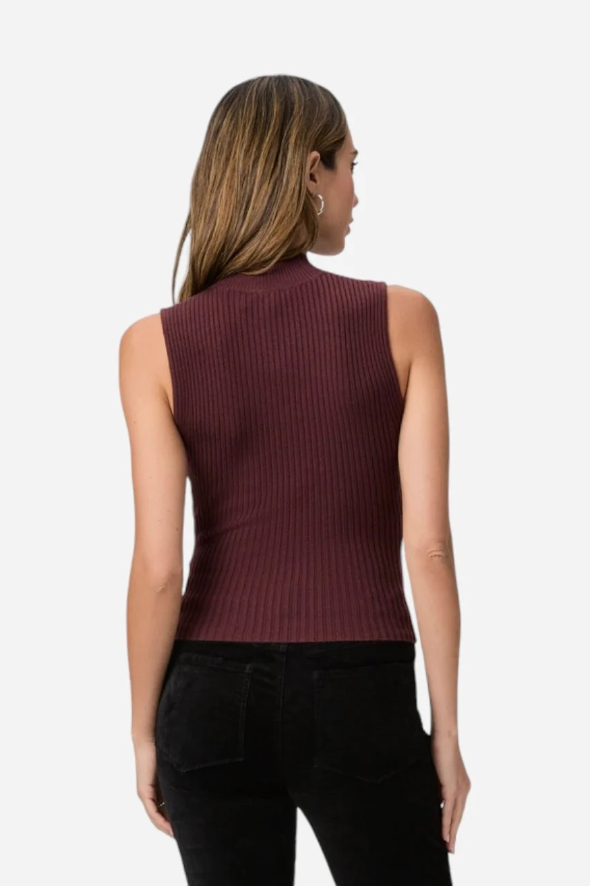 Paige Fidelia Tank Oxblood - Image 4