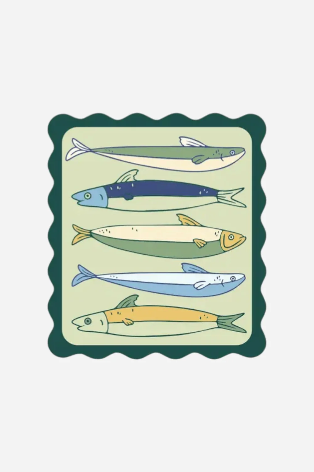 Ruff House Print Shop Fishy Frame Sticker