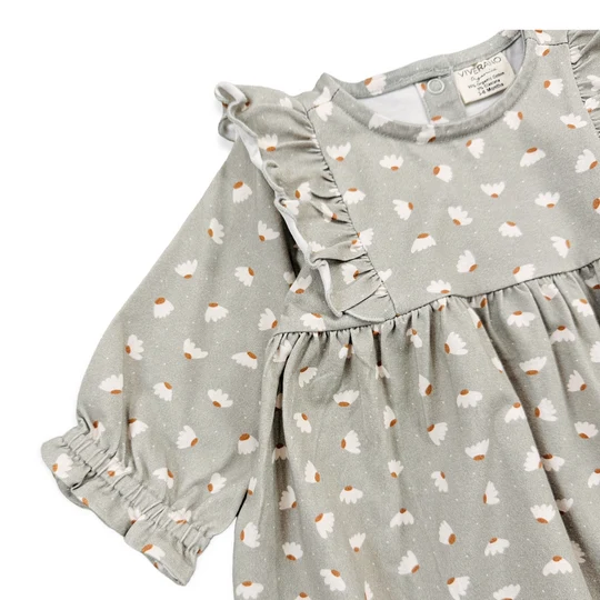 Viverano Floral Ruffle Baby Dress & Bloomer Set - Image 2