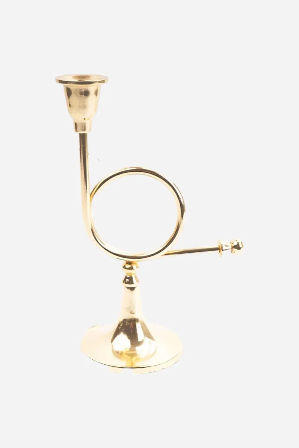 French Horn Candlestick Holder - Image 3