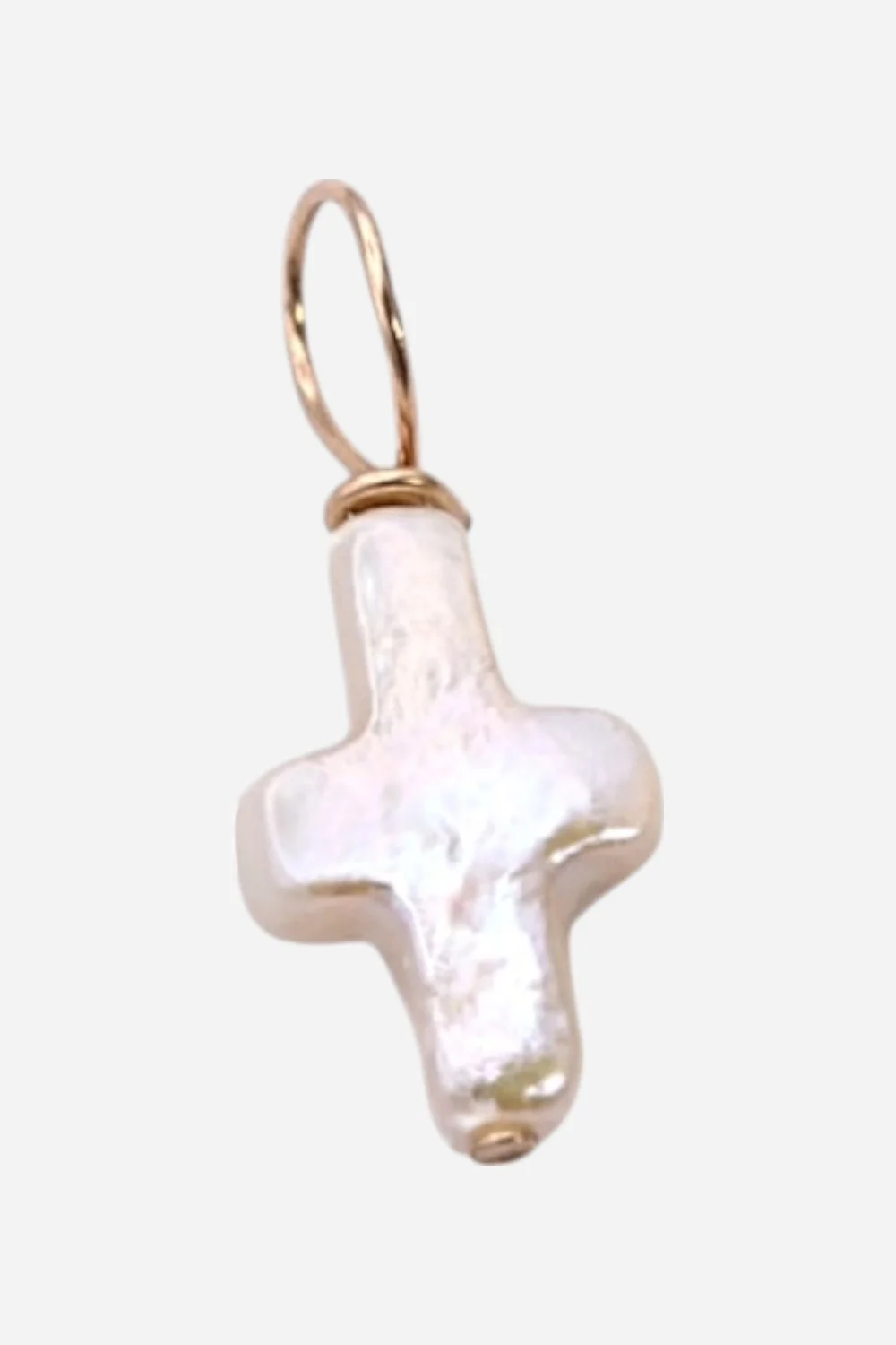 Farrah B Freshwater Pearl Cross Charm