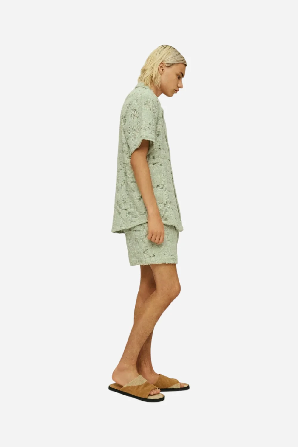 OAS Galbanum Crochet Shorts - Image 4