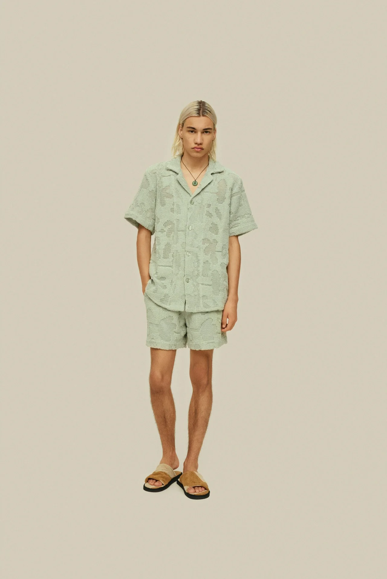 OAS Galbanum Cuba Crochet Shirt - Image 2