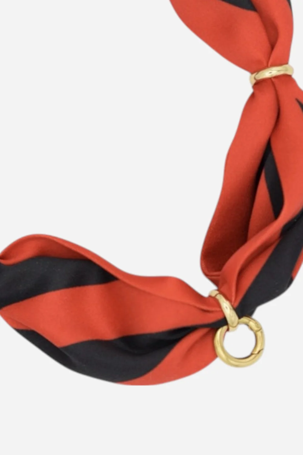 Farrah B Game On Scarf in Red and Black Stripe - Image 2