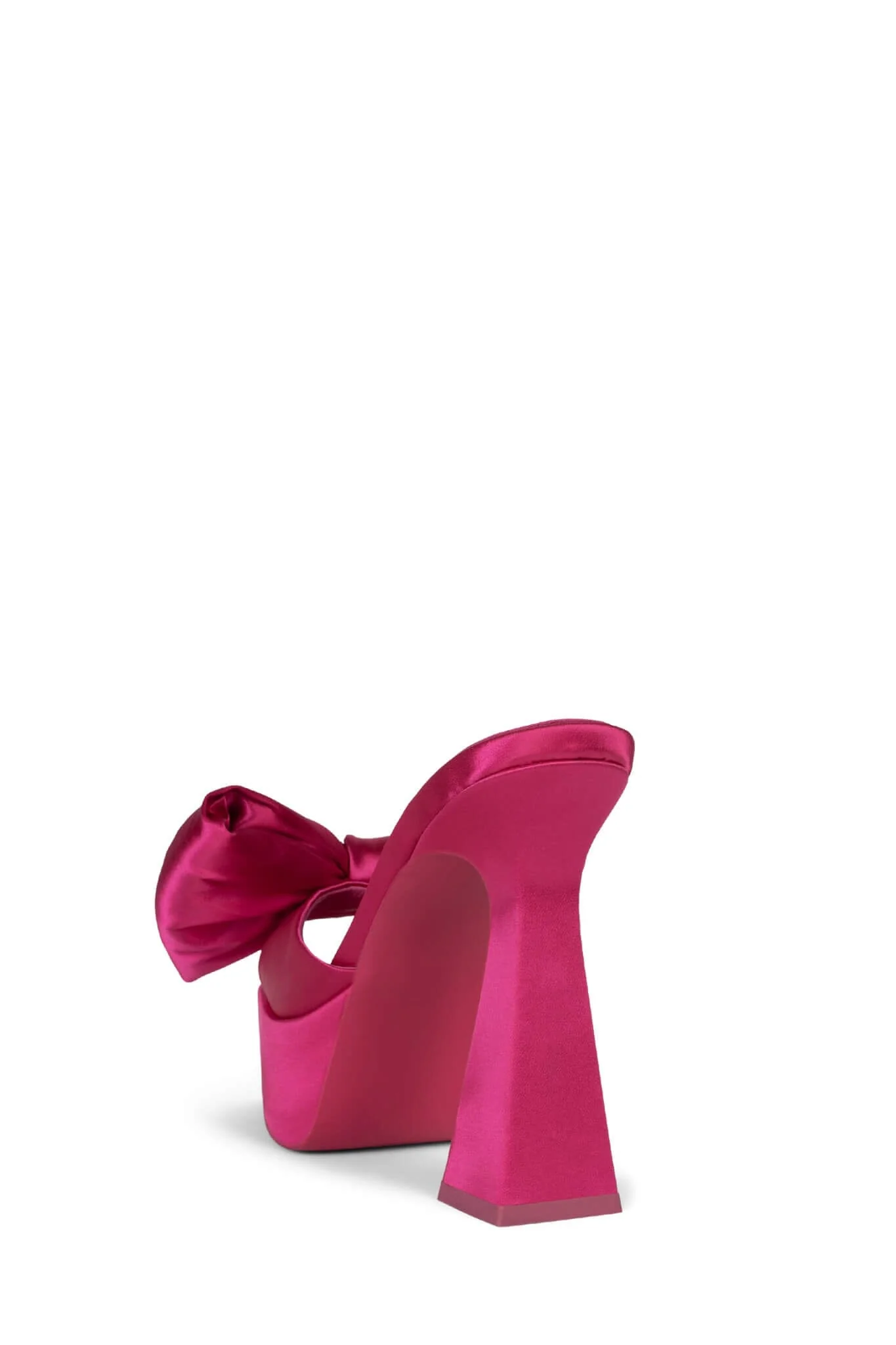Jeffrey Campbell Gazenia Platform Bow in Fuchsia Satin - Image 3