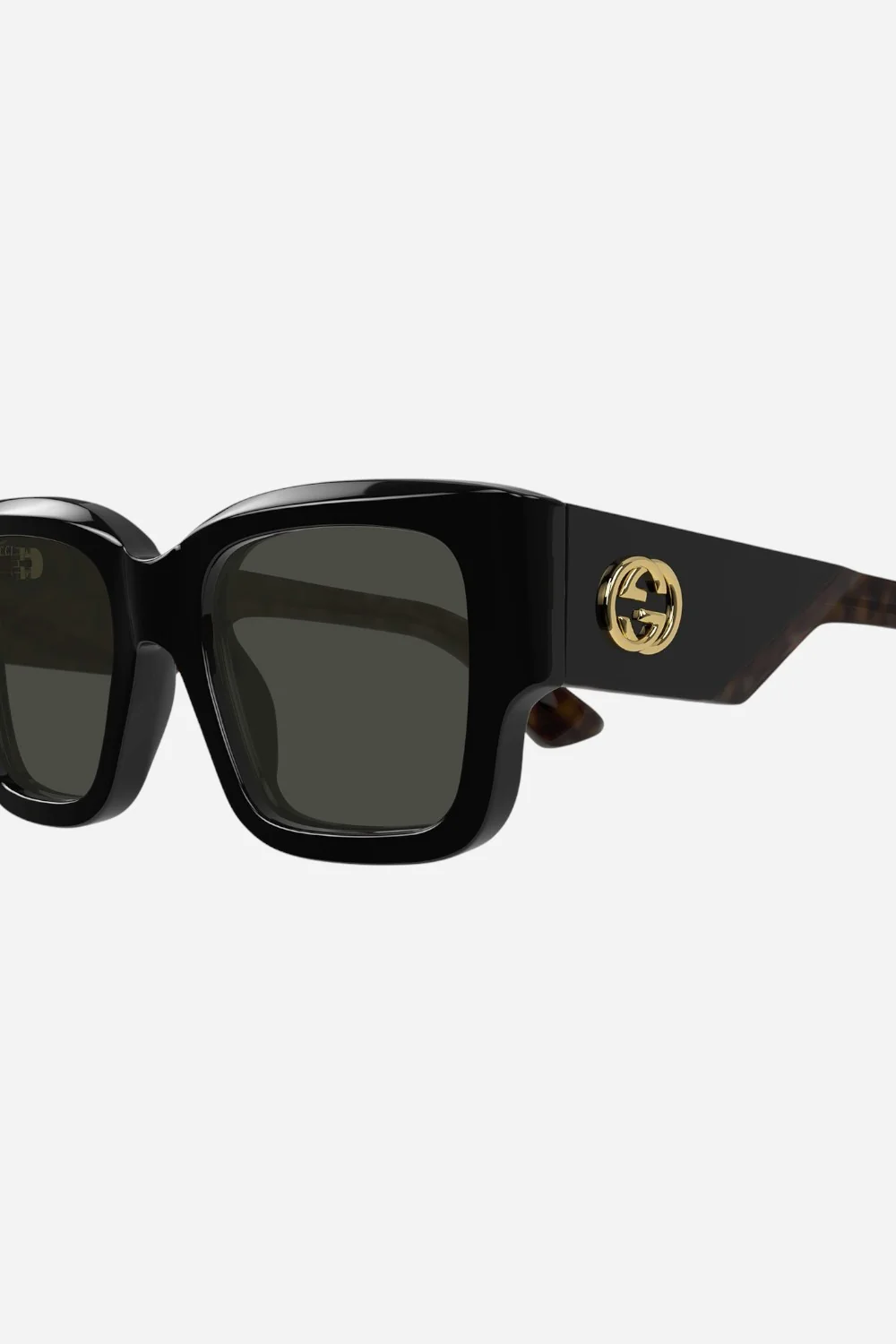 Gucci Havana/Black Square Sunglasses - GG1663s-001 52 - Image 3
