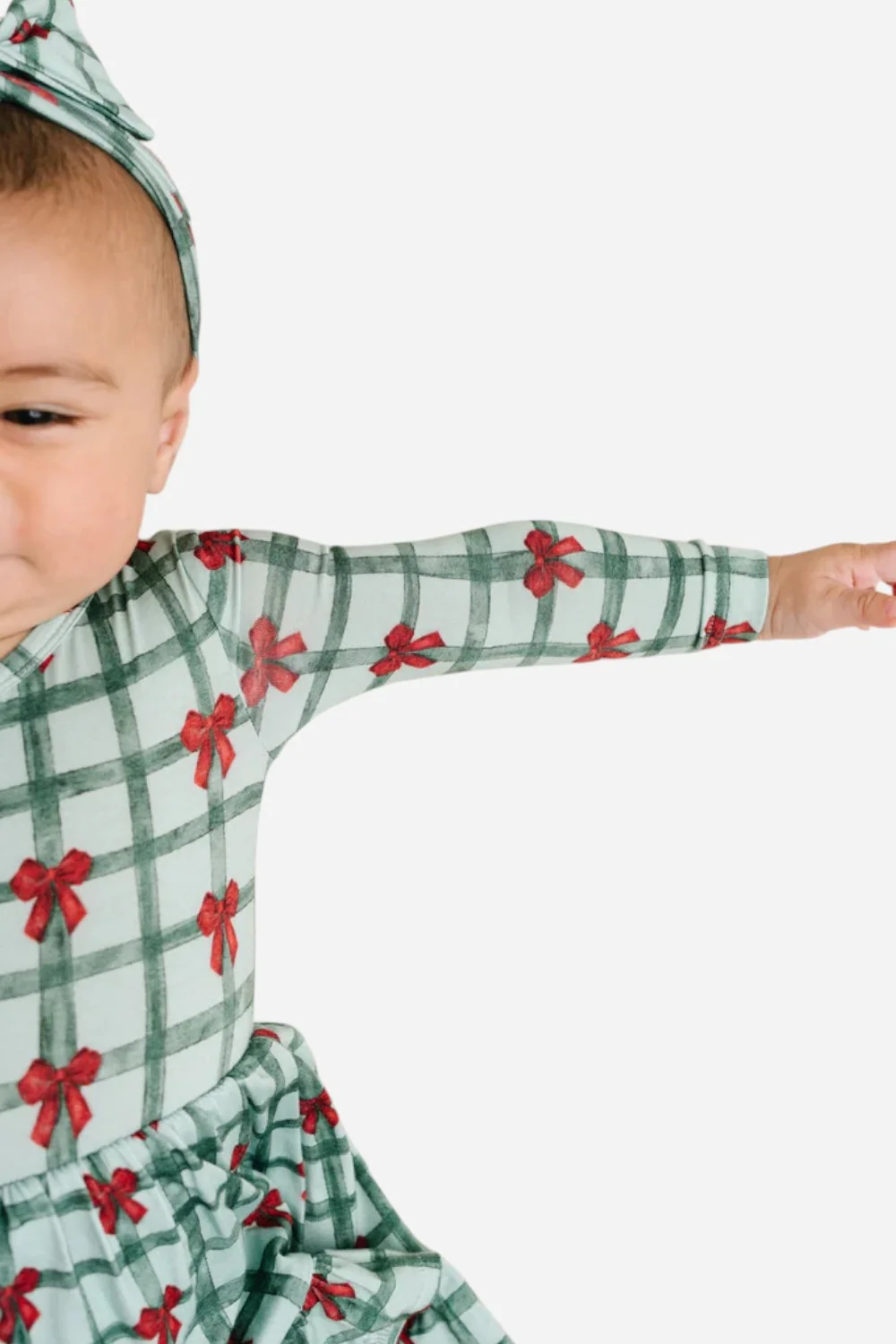 The Little One Shop Gift Wrapped Bodysuit Bamboo Dress - Image 5