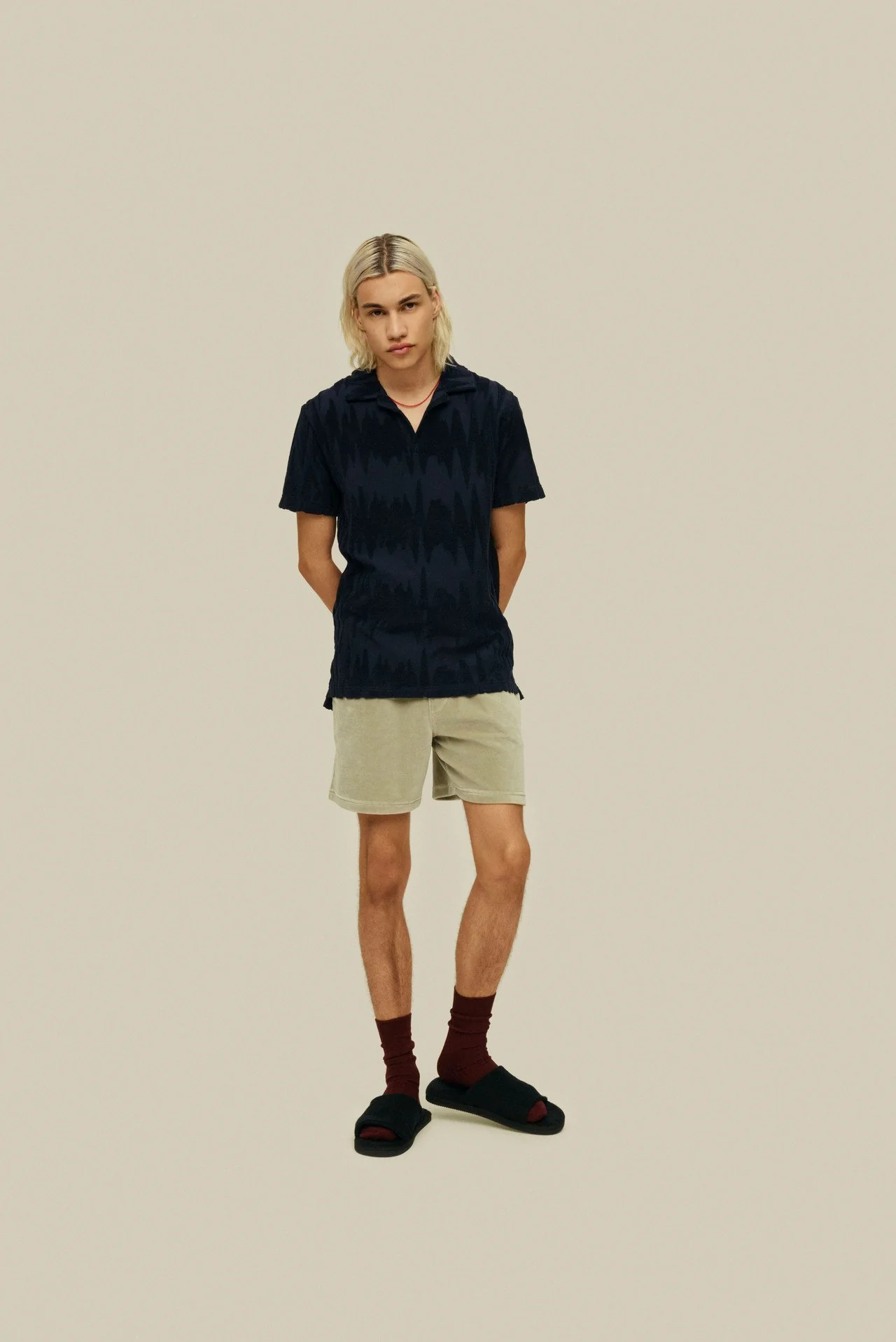 OAS Glitch Polo Terry Shirt - Image 2