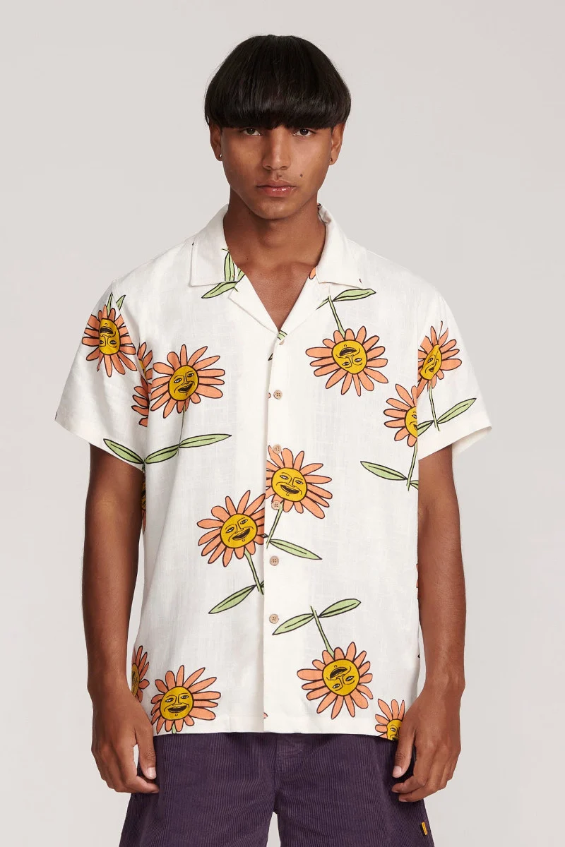 The Critical Slide Society Grande Resort Shirt in White