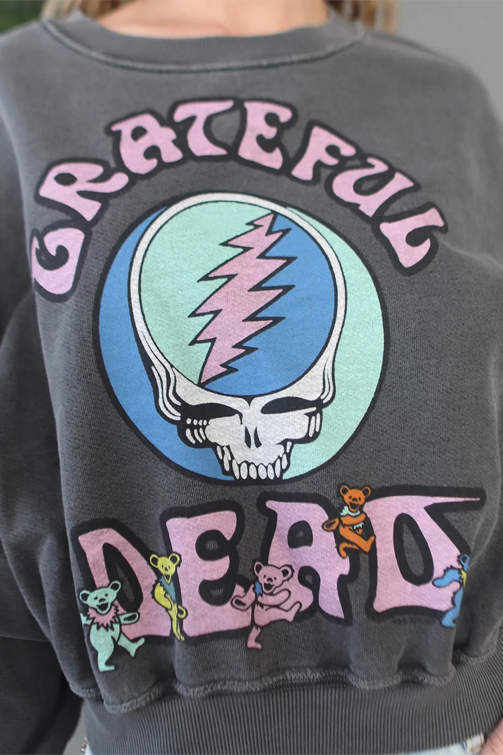 People of Leisure Grateful Dead Stealie Bears Sweatshirt - Image 2