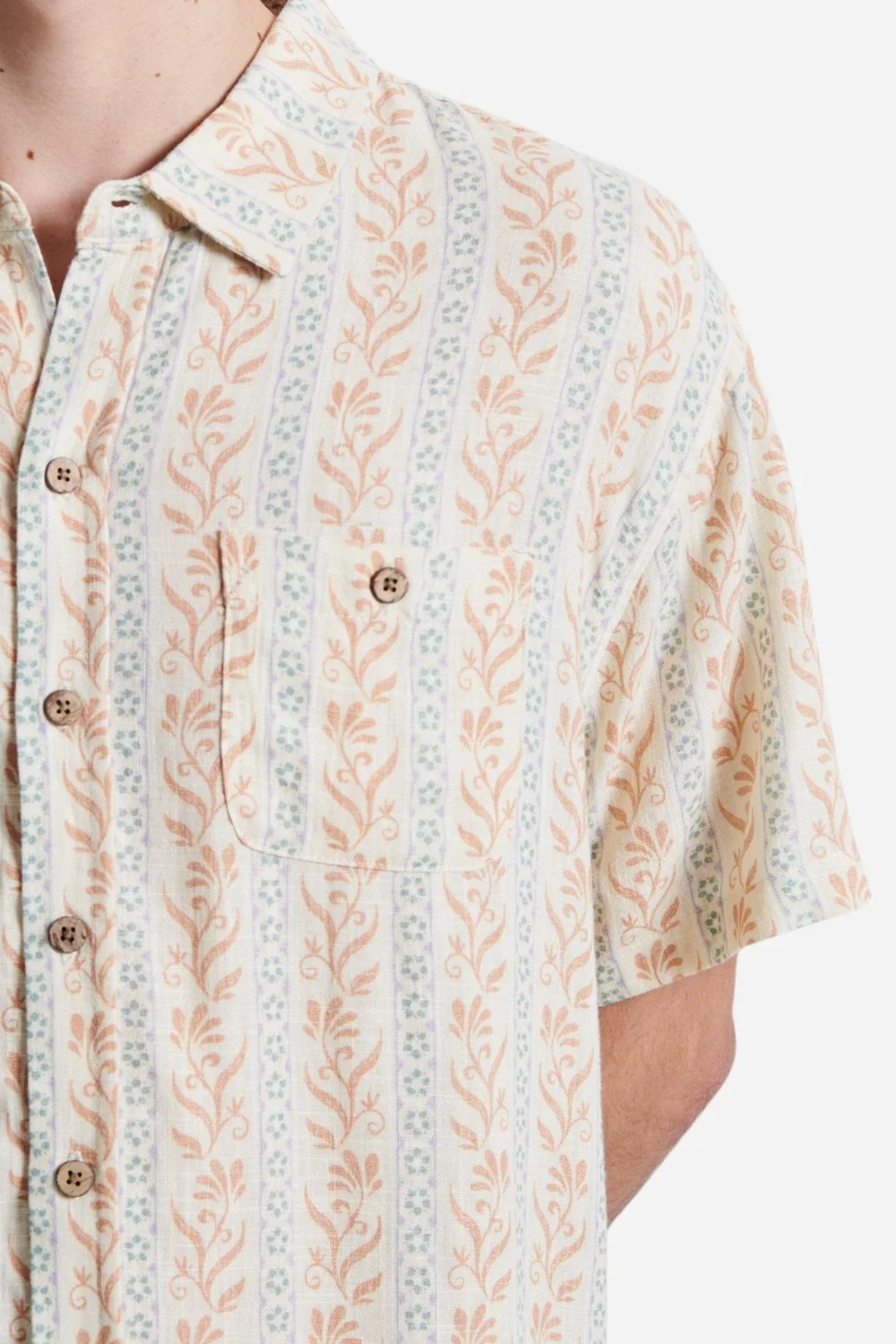 The Critical Slide Society Gravity Short Sleeve Shirt in Ecru - Image 6