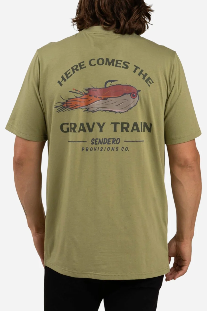 Sendero Gravy Train T-Shirt Sage - Image 3