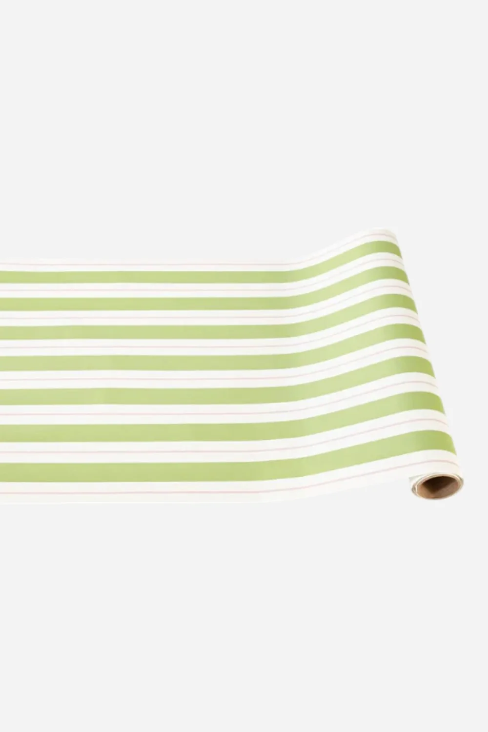 Hester & Cook Green & Pink Awning Stripe Runner