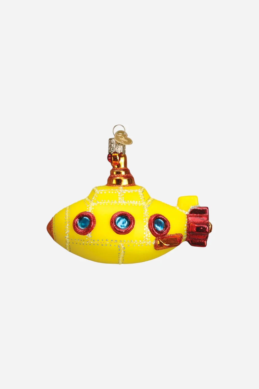 Groovy Submarine Glass Ornament