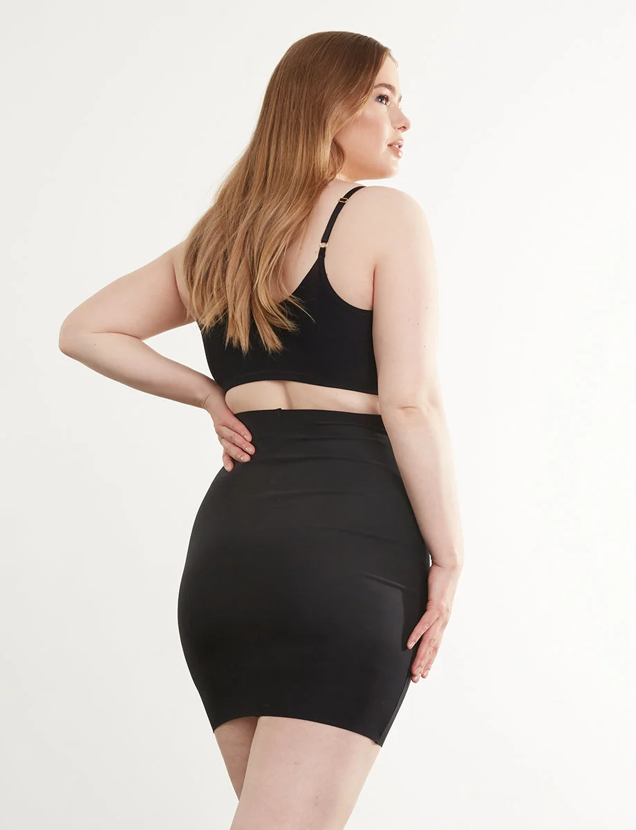 Commando Half Slip With Control Shorts in Black - Image 3
