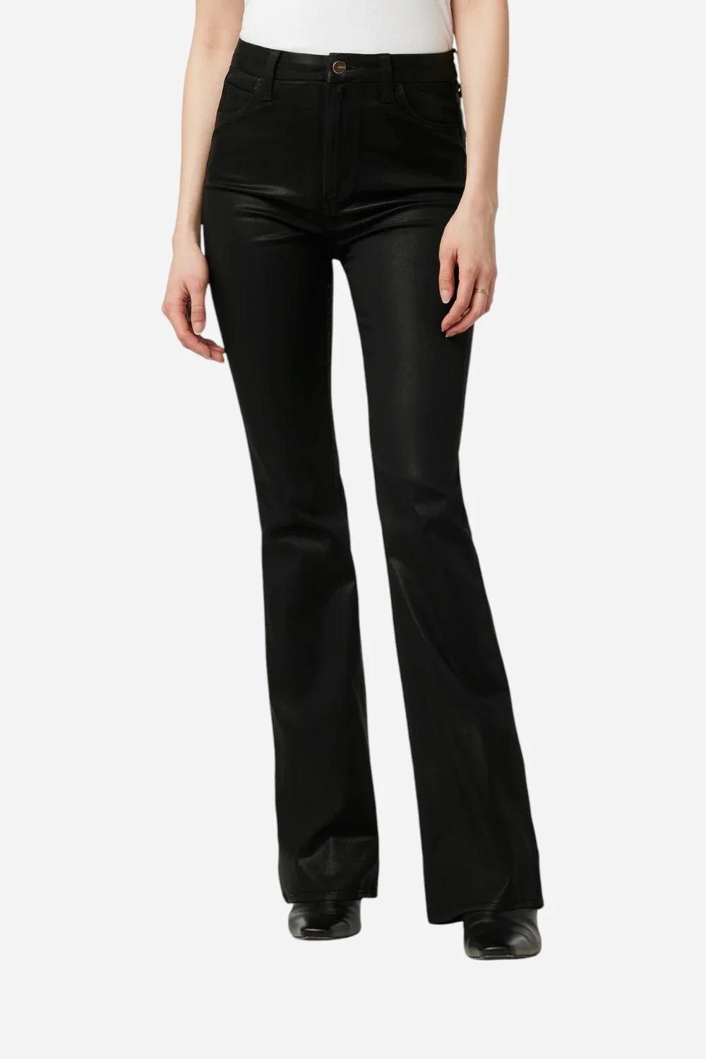 Joe's Jeans The Hi Honey Bootcut in Coated Black - 32" Inseam