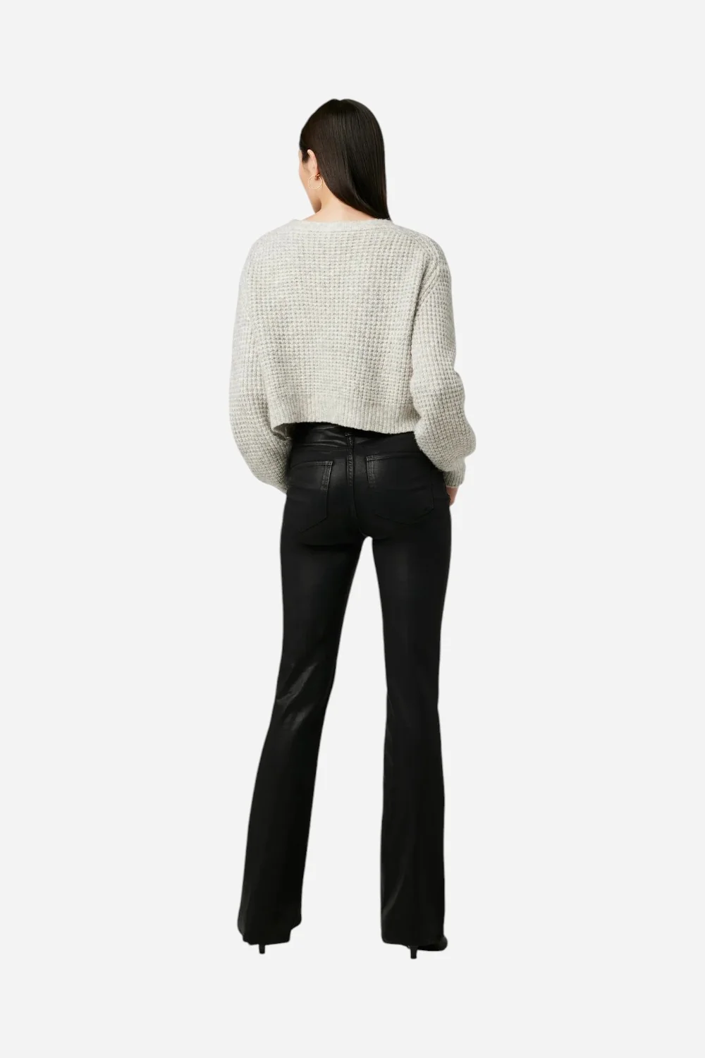 Joe's Jeans The Hi Honey Bootcut in Coated Black - 32" Inseam - Image 7
