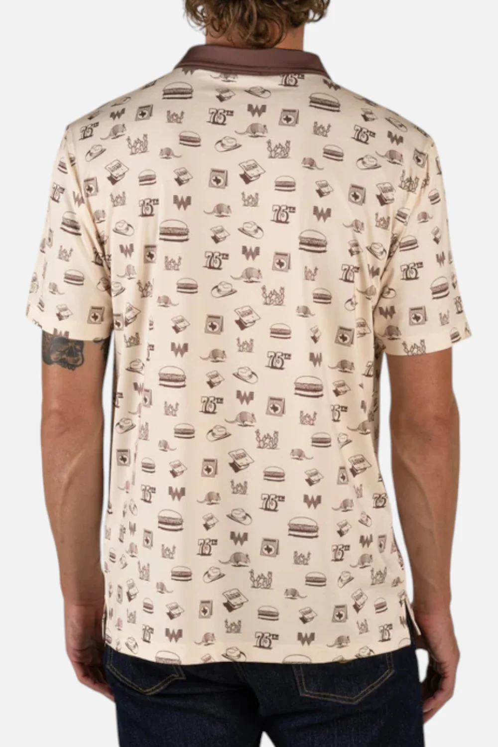 Whataburger x Sendero High Noon Performance Polo in Hamburguesa - Image 2