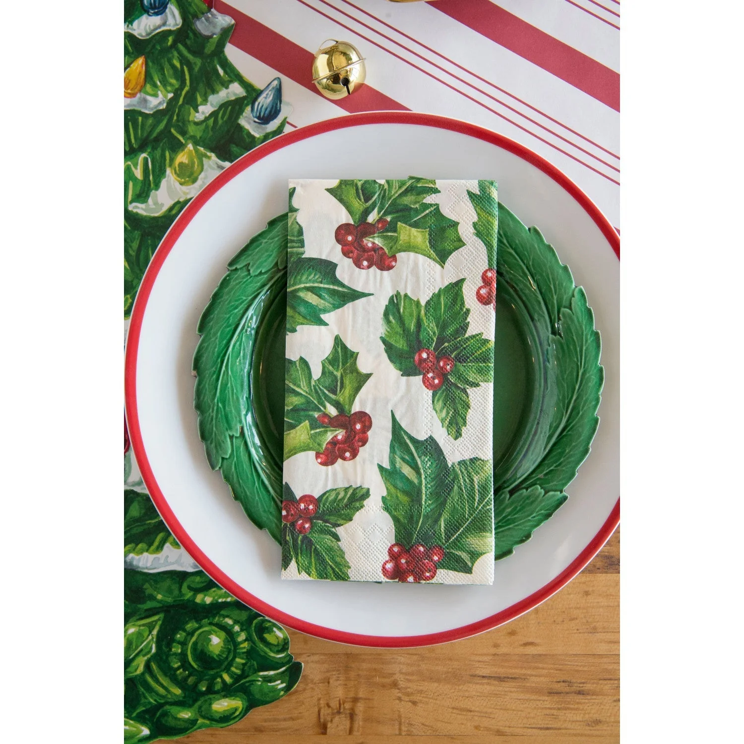 Hester & Cook Holly Guest Napkin - Set of 16 - Image 4