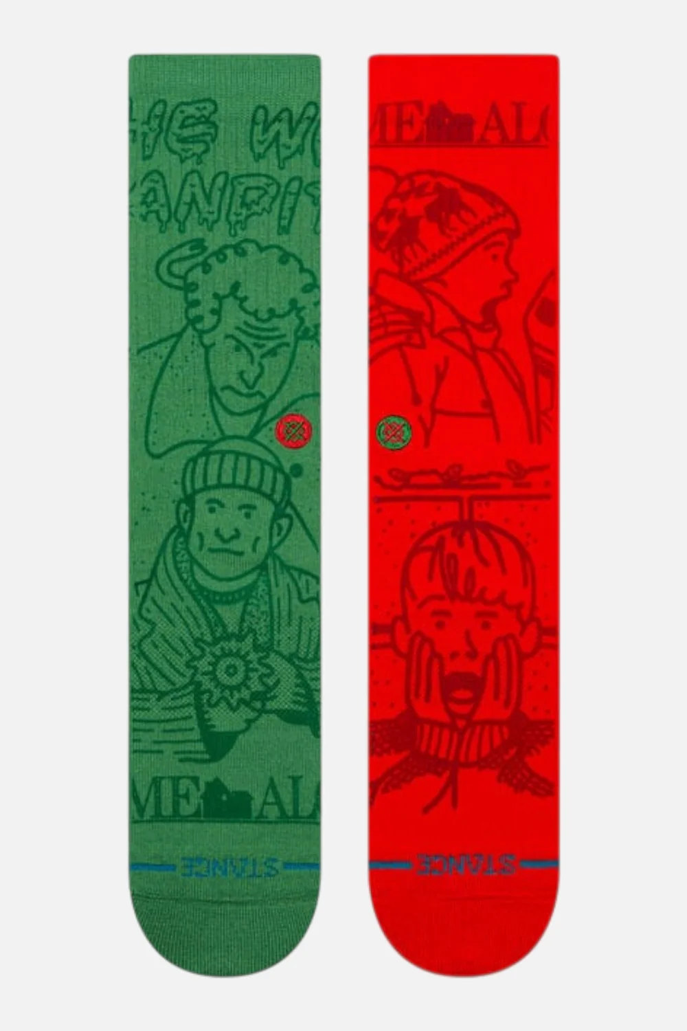 Stance Home Alone Crew Sock in Multi- Medium - Image 2