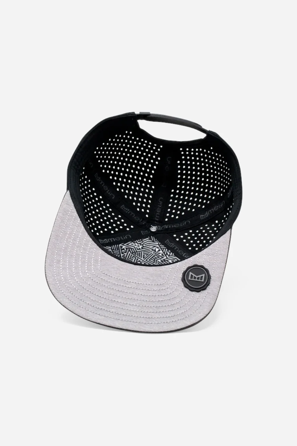 Melin Trenches Icon Hydro Snapback Hat in Heather Charcoal - Image 5