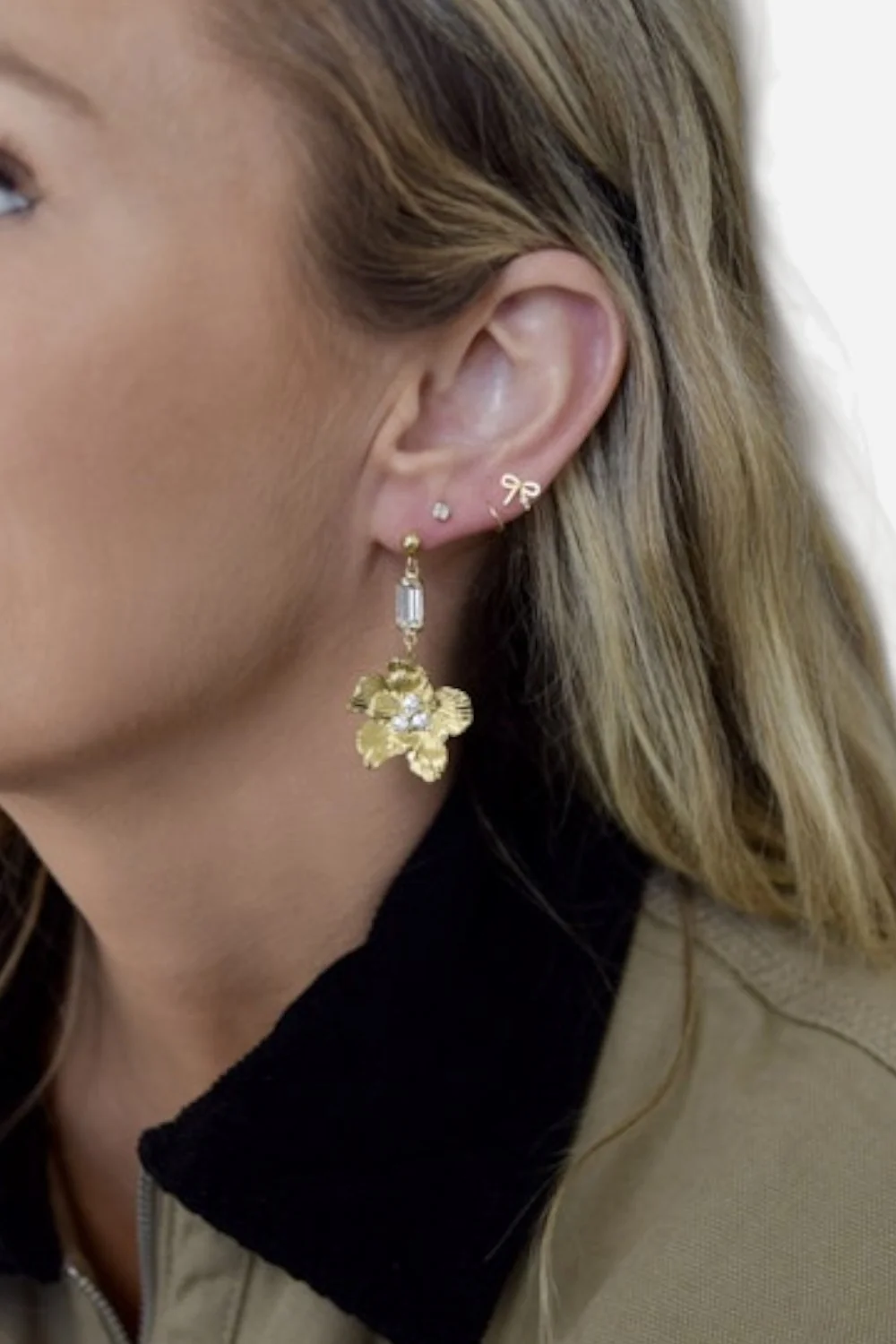 Farrah B In Bloom Flower Earrings - Image 2