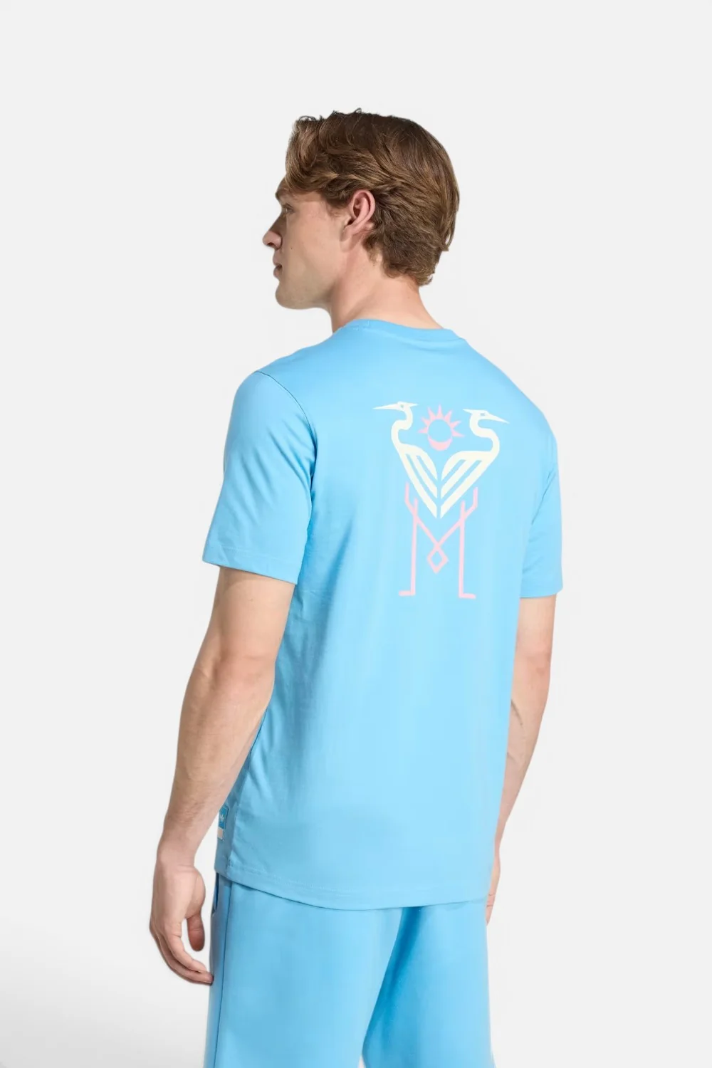 Adidas Inter Miami CF Originals Travel Tee in Semi Blue Burst - Image 2
