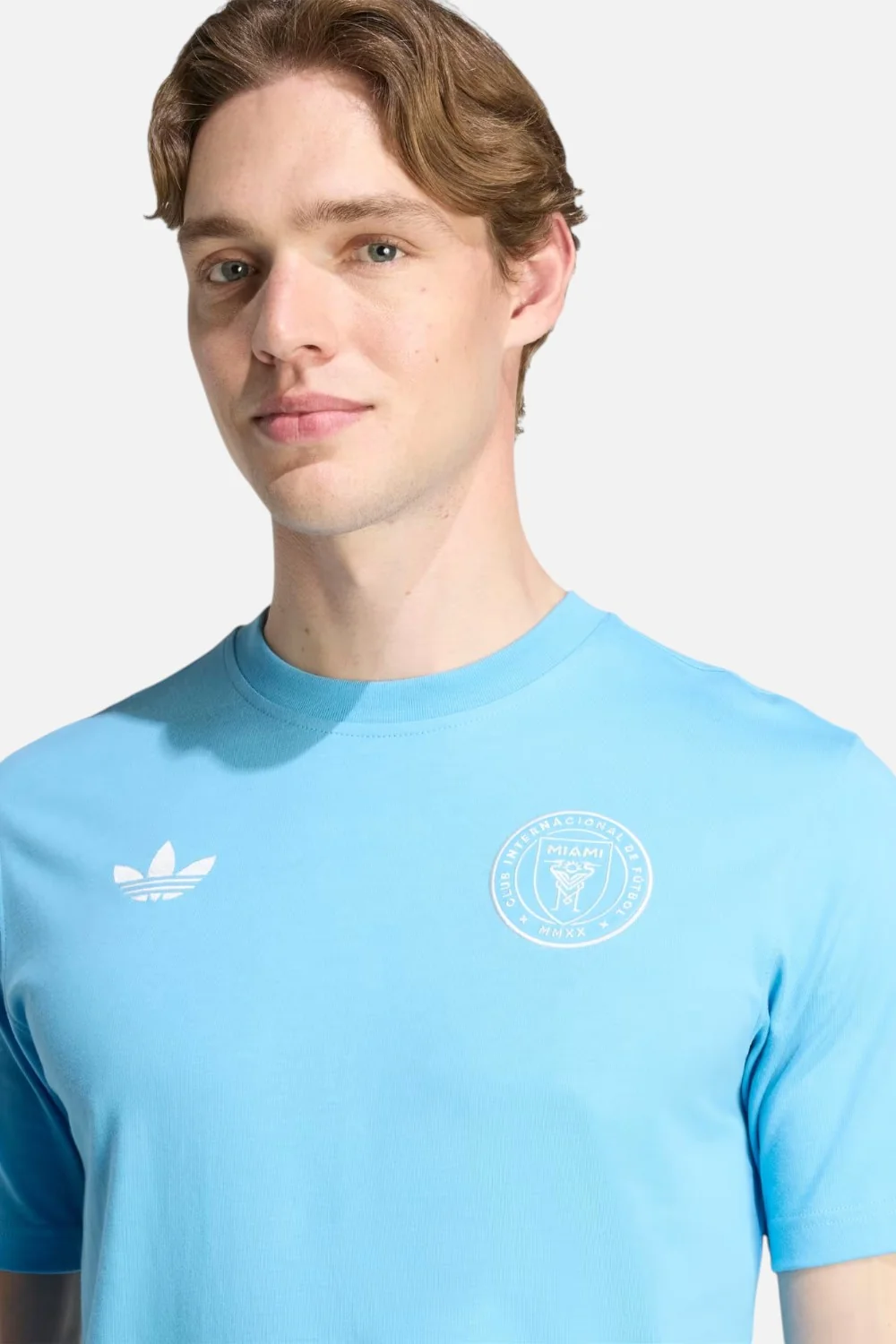 Adidas Inter Miami CF Originals Travel Tee in Semi Blue Burst - Image 6