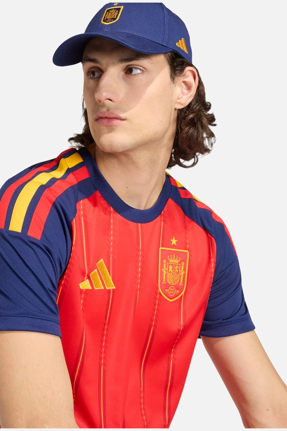Adidas Spain 26 Home Jersey in Vivid Red - Image 4
