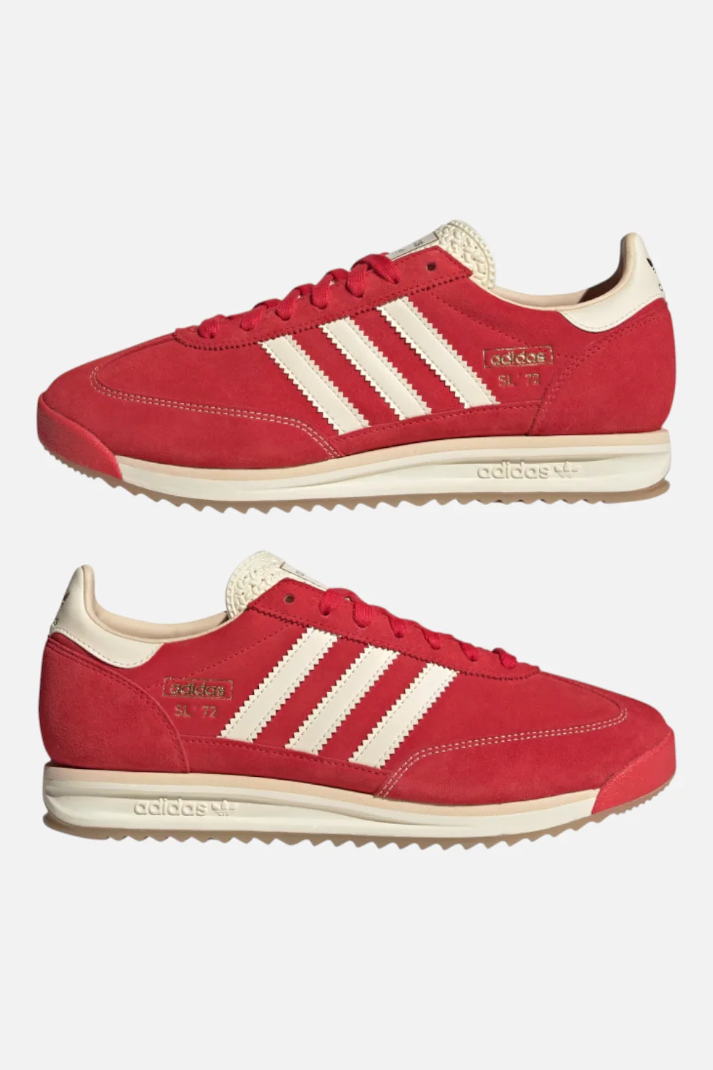 Adidas SL 72 RS Shoes in Pure Ruby and Cream White - Image 2