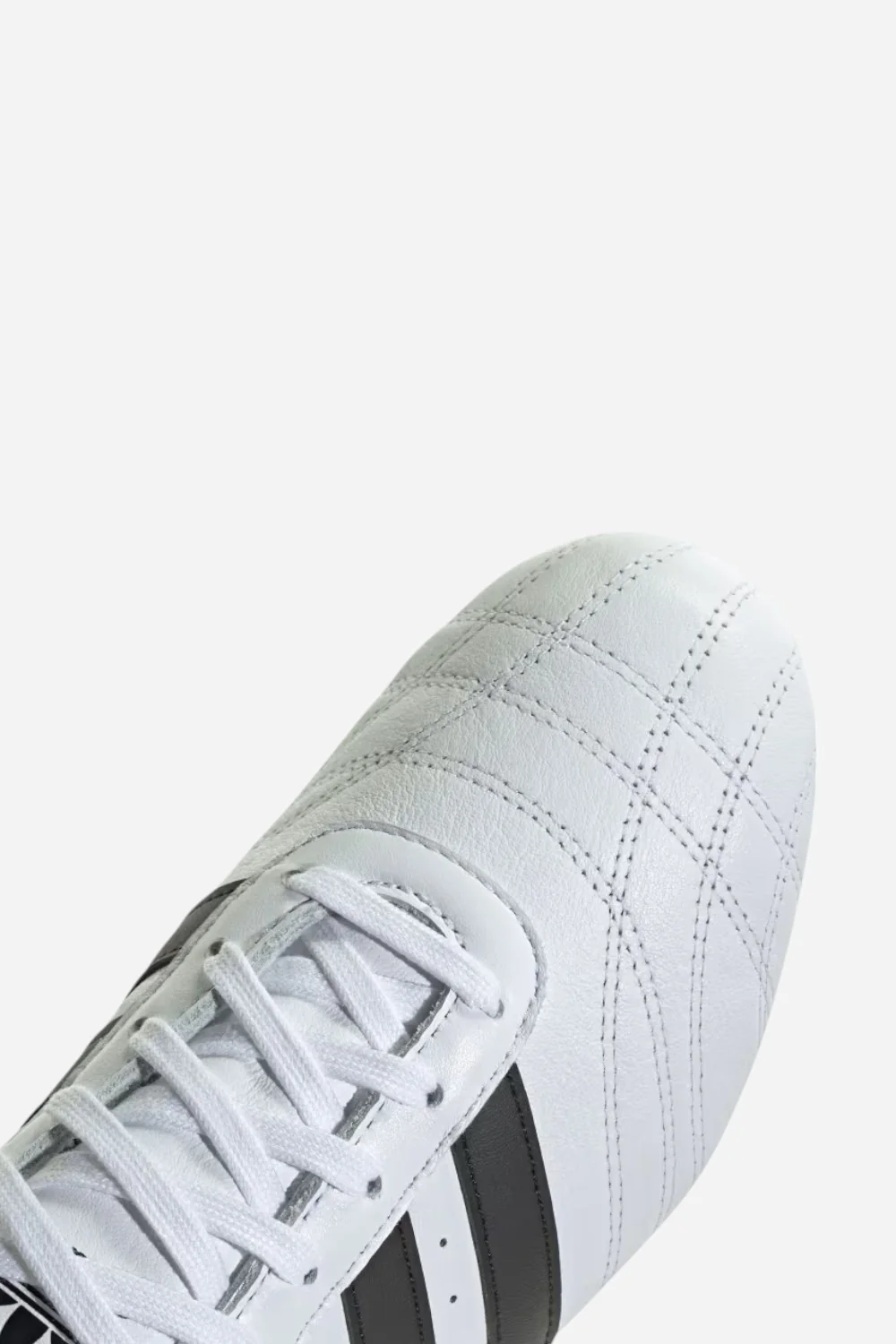Adidas Taekwondo Lace Shoes in White, Black & Gum - Image 8