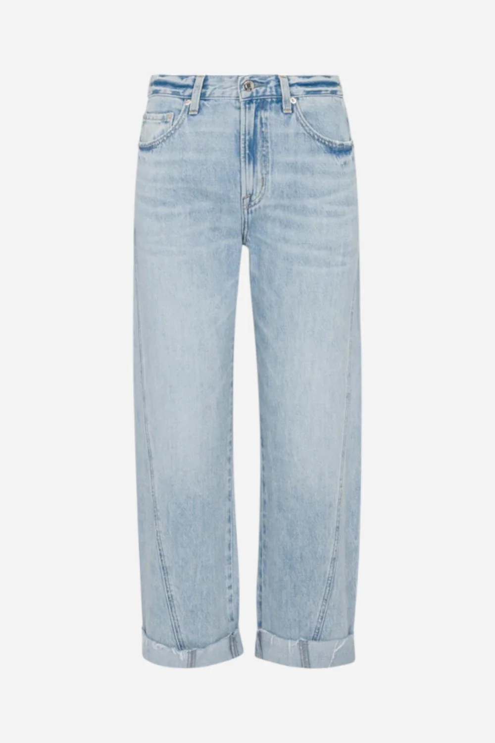 Pistola Kacey Mid Rise Cuffed Straight Jean - Berkeley - Image 8
