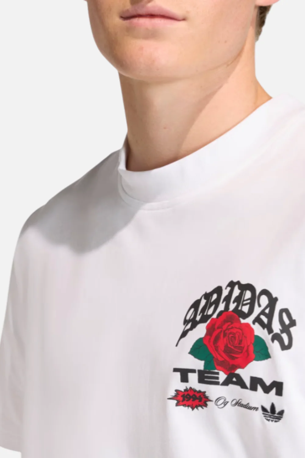 Adidas FIFA World Cup 26 Roses Graphic Tee in White - Image 5