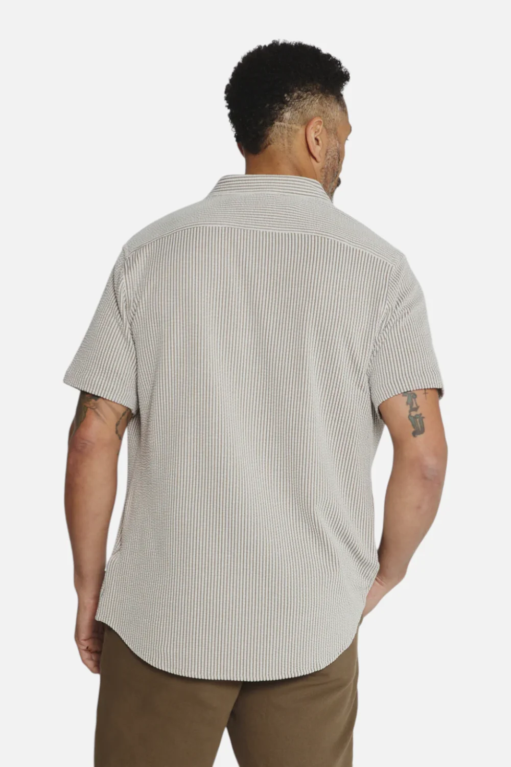 7 Diamonds Men's Keaton Short Sleeve in Steel Grey - Image 4