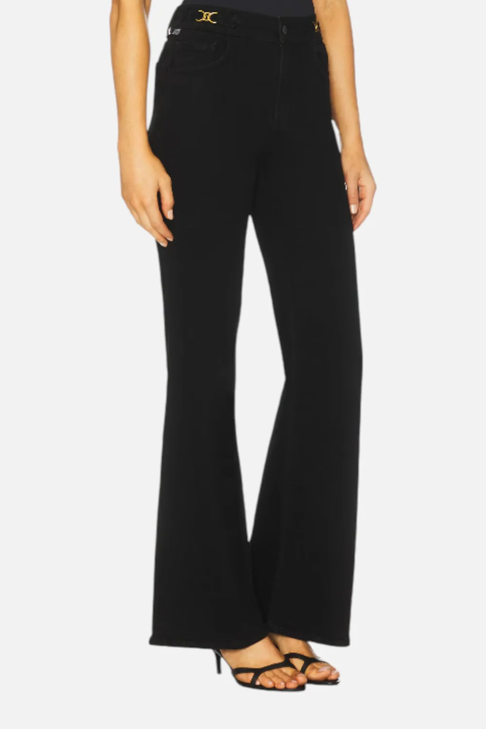 Citizens of Humanity Kimberly Flare with Horsebit in Rich Black