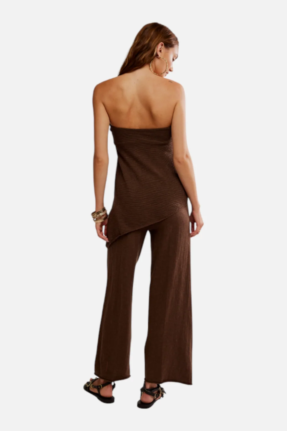 Free People Women's Krista Cotton-Linen Sweater Set in Carafe - Image 3