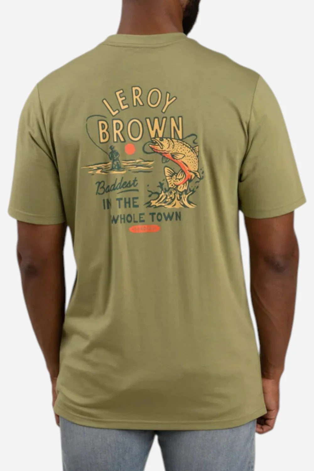 Sendero Provisions Leroy Brown T-Shirt in Sage - Image 3
