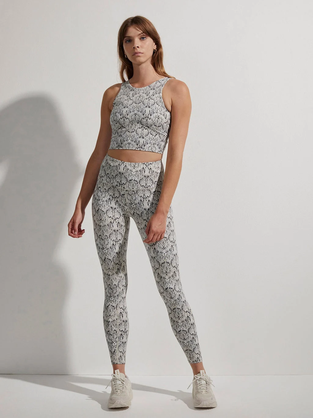 Varley Let's Move Valerie Bra in Mirrored Snake - Image 3